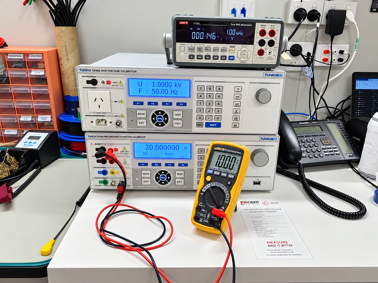 Electrical parameters calibration instruments